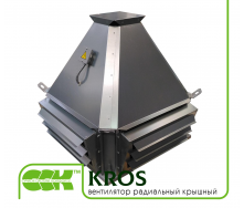 Вентилятор даховий радіальний KROS з виходом потоку в сторони 